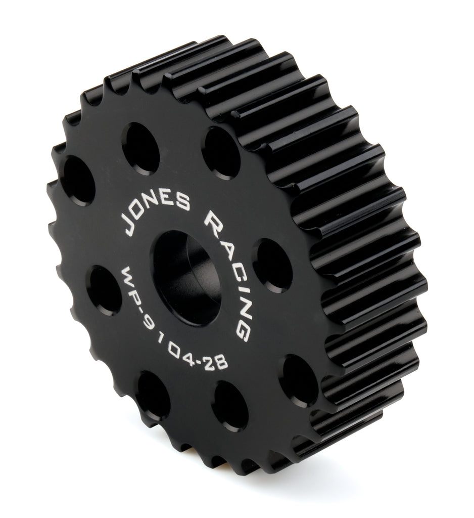 JONES RACING PRODUCTS WP-9104-28-.825 Jones Racing Products Alternator Drive Pulley 28 Tooth HTD with 0.825-Inch Width, 3/4-Inch and 5/8-Inch Shaft Compatibility