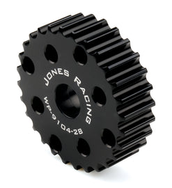 JONES RACING PRODUCTS WP-9104-28-.825 Jones Racing Products Alternator Drive Pulley 28 Tooth HTD with 0.825-Inch Width, 3/4-Inch and 5/8-Inch Shaft Compatibility