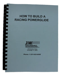 J-W PERFORMANCE 92077 How To Build Racing P/G Trans Book