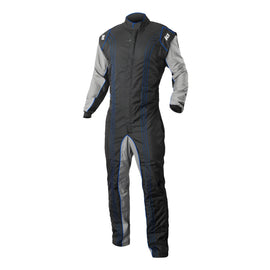 K1 RACEGEAR 10-GK2-B-L Suit Karting GK2 Adult Large Black/Blue