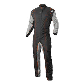 K1 RACEGEAR 10-GK2-O-5XS Suit Karting GK2 Youth 5X-Small Black/Orange
