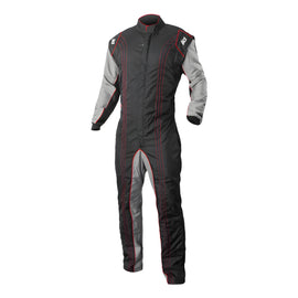 K1 RACEGEAR 10-GK2-R-4XS Suit Karting GK2 Youth 4X-Small Black/Red