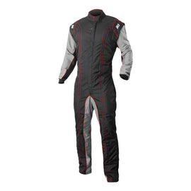 K1 RACEGEAR 10-GK2-R-ML Suit Karting GK2 Adult Medium/Large Black/Red