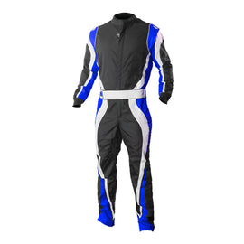 K1 RACEGEAR 10-SP1-B-6XS Suit Karting  SP1 Youth 6X-Small Black/Blue
