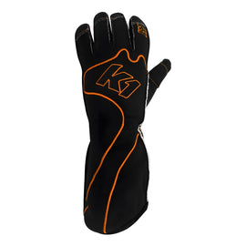 K1 RACEGEAR 13-RS1-O-XL Gloves Karting Adult RS1 X-Large Black/Orange