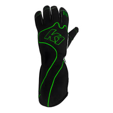 Load image into Gallery viewer, K1 RACEGEAR 13-RS1-V-XS Gloves Karting RS1 Youth X-Small Black/Green