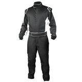 K1 RACEGEAR 20-CHL-NW-2XS Suit Challenger Black XX-Small SFI 3.2A/1