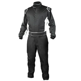 K1 RACEGEAR 20-CHL-NW-S Suit Challenger Black Small SFI 3.2A/1