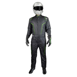 K1 RACEGEAR 20-GT2-NV-XL Suit GT2 X-Large Black / Fluo Green