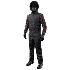 K1 RACEGEAR 20-OTL-NR-4XL Suit Outlaw 4X-Large Black / Red SFI 3.2A/5