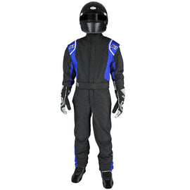 K1 RACEGEAR 20-PRY-NB-5XS Suit Precision II 5X- Small Black/Blue
