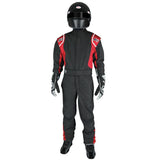 K1 RACEGEAR 20-PRY-NR-4XS Suit Precision II 4X- Small Black/Red