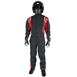 K1 RACEGEAR 20-PRY-NR-7XS Suit Precision II 7X- Small Black/Red