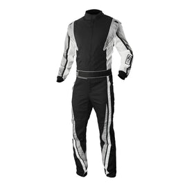 K1 RACEGEAR 20-VIC-N-2XS Suit Victory Youth 2X- Small Black/Gray