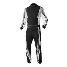 K1 RACEGEAR 20-VIC-N-4XS Suit Victory Youth 4X-Small Black/Gray