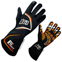Load image into Gallery viewer, K1 RACEGEAR 23-FLT-NFO-M Gloves Flight Medium Black-Flo Orange
