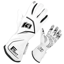 Load image into Gallery viewer, K1 RACEGEAR 23-FLT-WG-2XL Gloves Flight XX-Large White