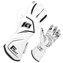 Load image into Gallery viewer, K1 RACEGEAR 23-FLT-WG-L Gloves Flight Large White