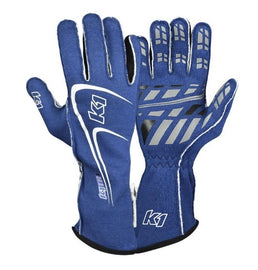 K1 RACEGEAR 23-TR1-B-L Glove Track1 Blue Large SFI 5