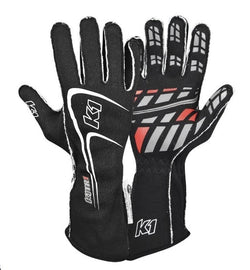 K1 RACEGEAR 23-TR1-N-XL Glove Track1 Black X-Large SFI 5