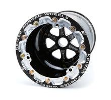 Load image into Gallery viewer, KEIZER ALUMINUM WHEELS, INC. 10135SPFBLB Splined Wheel B/L 10x13 5in BS 27Spl Black