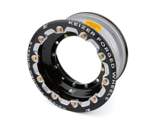 Load image into Gallery viewer, KEIZER ALUMINUM WHEELS, INC. 1063FBLBT Wheel 4-Pin 10x6 3in BS w/Bdlk &amp; Tabs Black