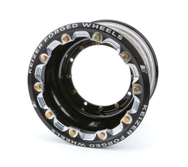 KEIZER ALUMINUM WHEELS, INC. 1072FBLB Wheel 4-Pin 10x7 2in BS w/Bdlk Black