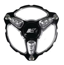 KEIZER ALUMINUM WHEELS, INC. 10P3-LH Front Hub 3 Pin Micro LH w/Bearing Black