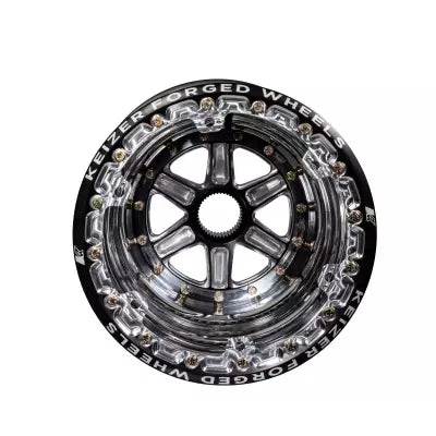 KEIZER ALUMINUM WHEELS, INC. 15177SPFBL Wheel Splined 15x17 Outer Beadlock 6in BS