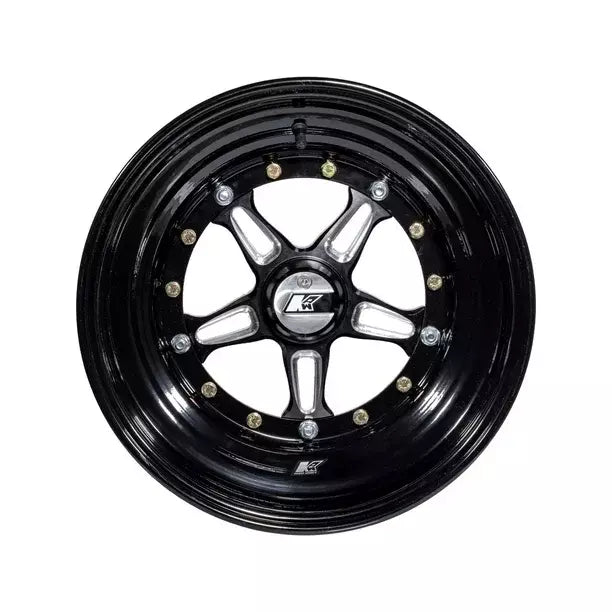 KEIZER ALUMINUM WHEELS, INC. 1584BCB Wheel Direct Mnt 15 x 8 3in BS Black