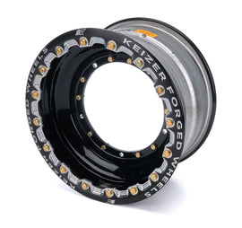 KEIZER ALUMINUM WHEELS, INC. 1584BCFBLB Wheel Direct Mnt 15 x 8 Beadlock 3in BS Black