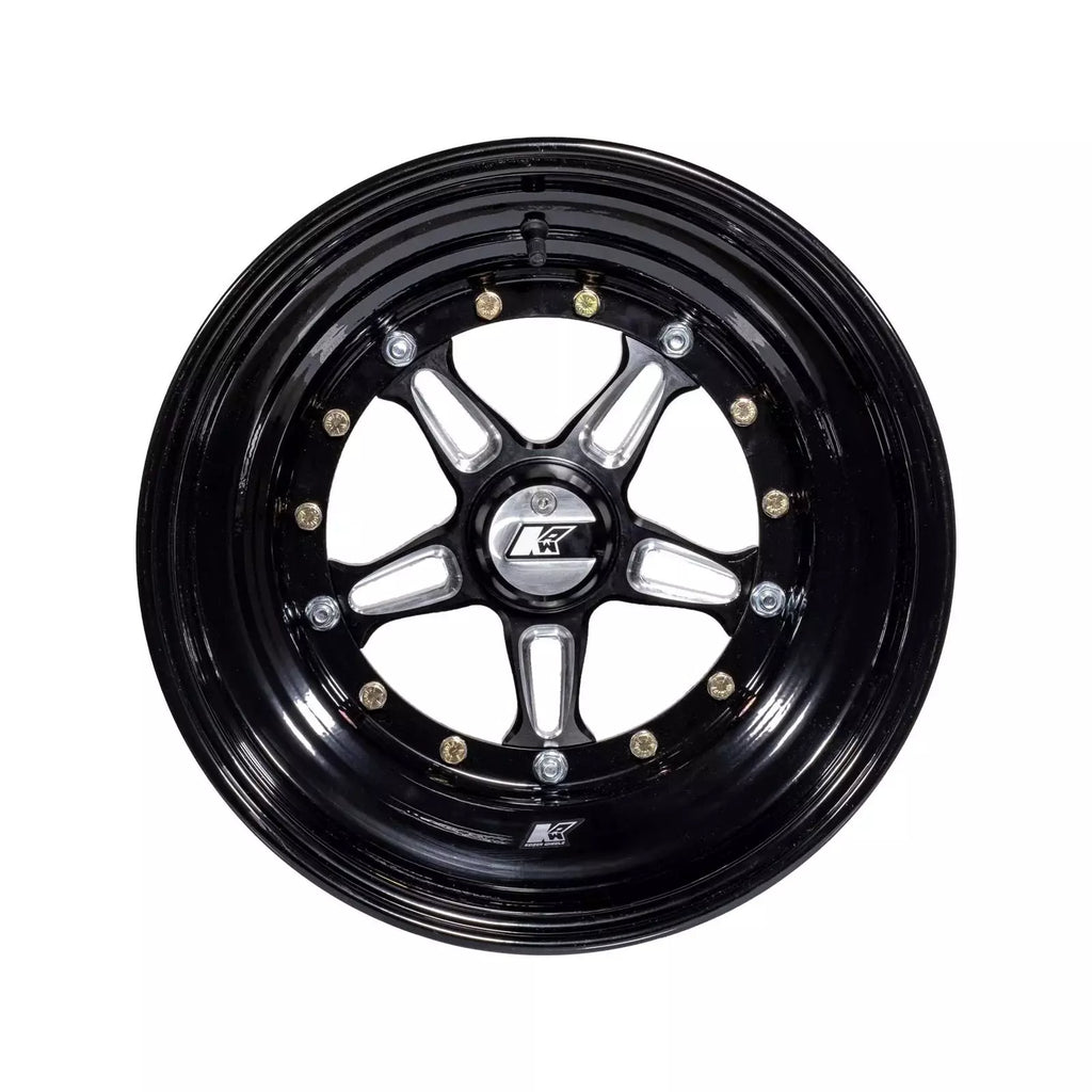 KEIZER ALUMINUM WHEELS, INC. 1585BCB Wheel Direct Mnt 15 x 8 4in BS Black