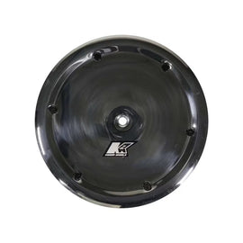 KEIZER ALUMINUM WHEELS, INC. 15mc6 Keizer Aluminum Wheels, Inc. 15-Inch Mud Cover with Quick Release Fastener - Polished Aluminum for 15-inch Wheels