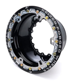 KEIZER ALUMINUM WHEELS, INC. W159FBLB Keizer Aluminum Wheels Inc. W159FBLB 15x9 Inch Beadlock Aluminum Outer Wheel Shell in Black Powder Coat