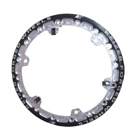KEIZER ALUMINUM WHEELS, INC. W15FBLTB Beadlock Ring Forged Blk 15in w/3 Threaded Tabs