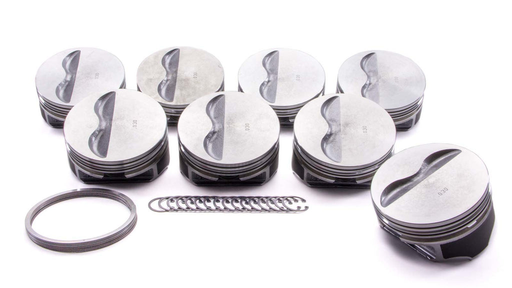 KB PERFORMANCE PISTONS 9908HC.030 SBC Flat Top Piston Set 4.030 Bore -5cc