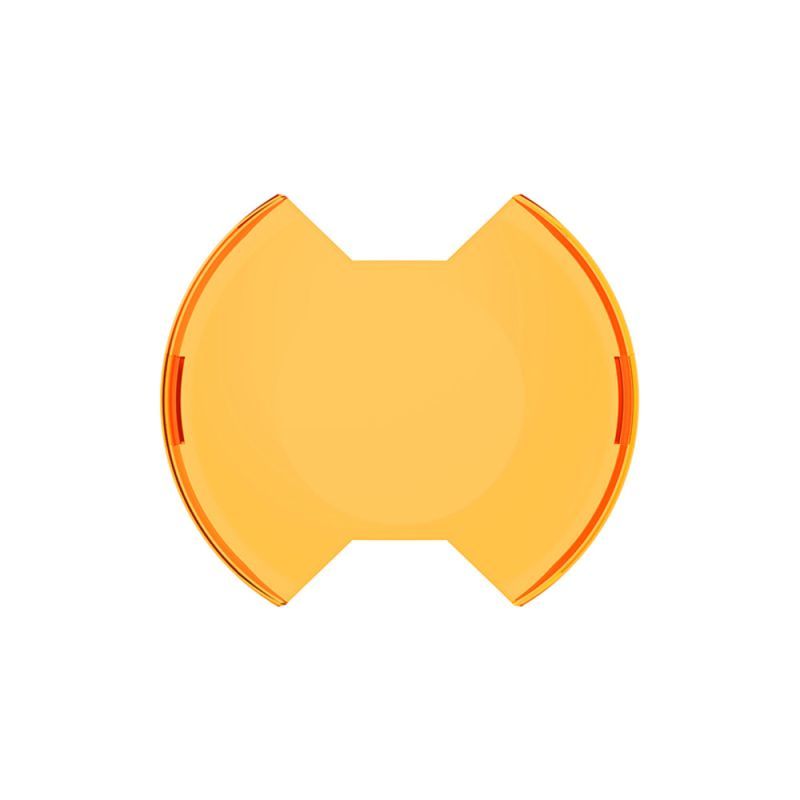 KC HILITES 5104 6in SlimLite LED Light Shield Amber Each