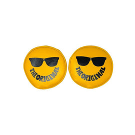 KC HILITES 5205 Vinyl Cover 6in Round Yellow w/Smiley Sunglass