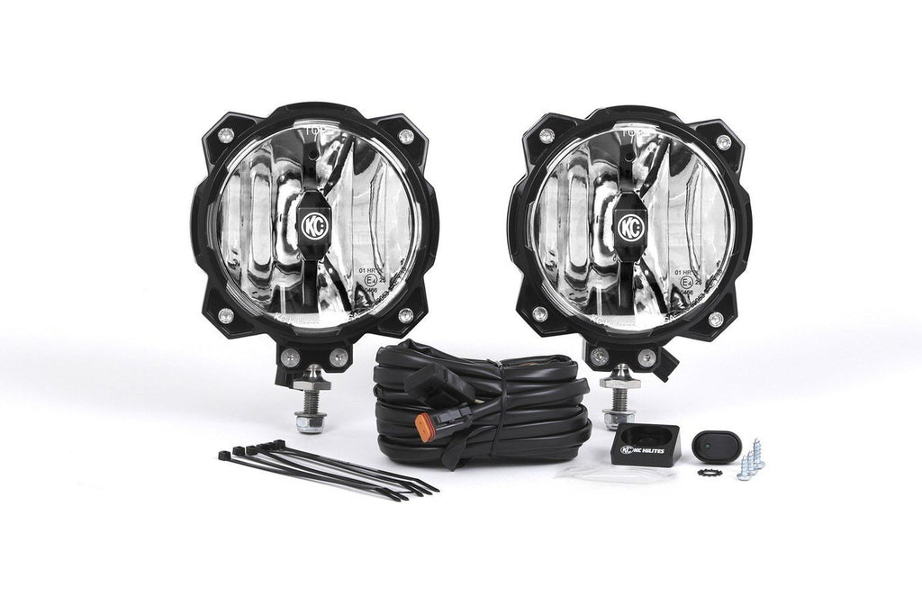 KC HILITES 91303 Pro6 Gravity LED Light Driving Beam Pair