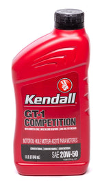 KENDALL OIL 1081174 Kendall 20w50 GT-1 High Performance Oil 1qt
