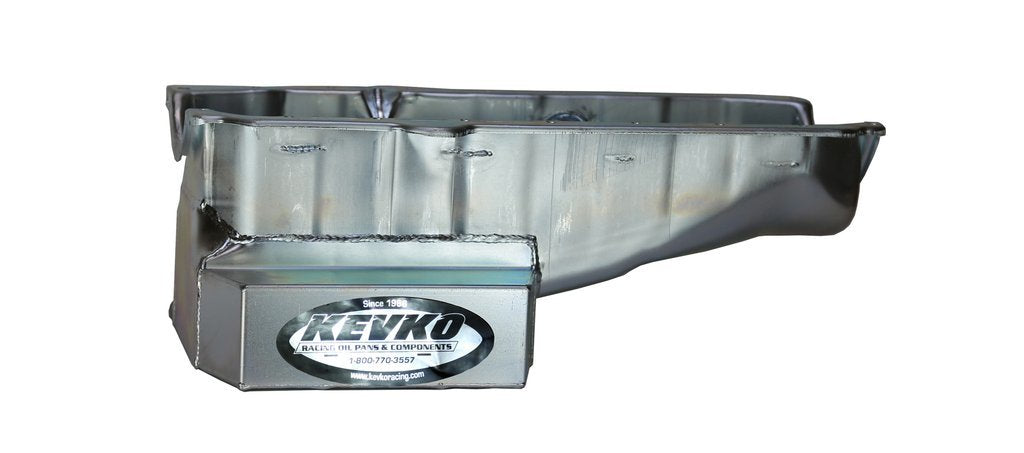 KEVKO OIL PANS & COMPONENTS 1087 SBC Oil Pan C/T 6qt LH Dipstick 57-79