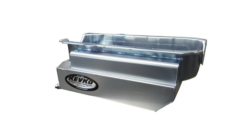 KEVKO OIL PANS & COMPONENTS 1096 SBC Oil Pan Sportsman 9qt LH/RH Dipstick 57-85