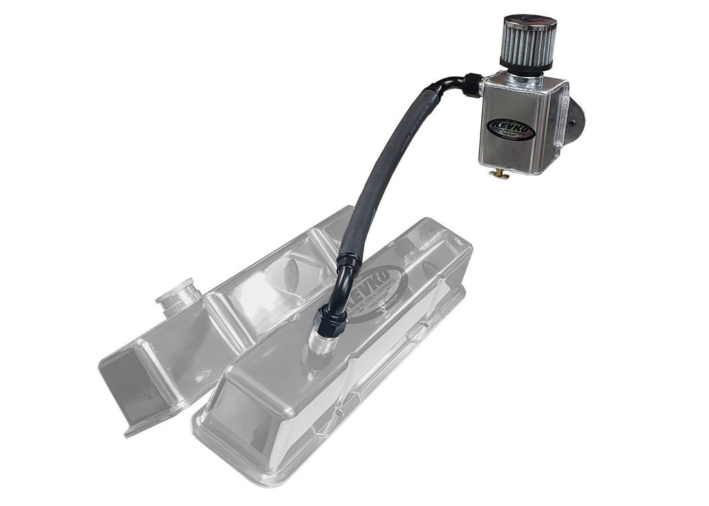 KEVKO OIL PANS & COMPONENTS K9085-KIT Remote Breather Kit Only Non Slip On Valve Cover