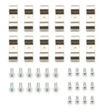 KEEP IT CLEAN KICLC2500 1/2in Stainless Steel Double Line Clamps 12Pk