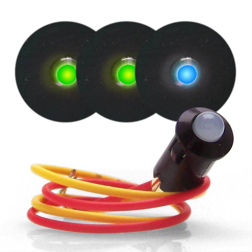 KEEP IT CLEAN KICSWIND2DASH 12V LED Dash Indicator Lights 2 Green 1 Blue