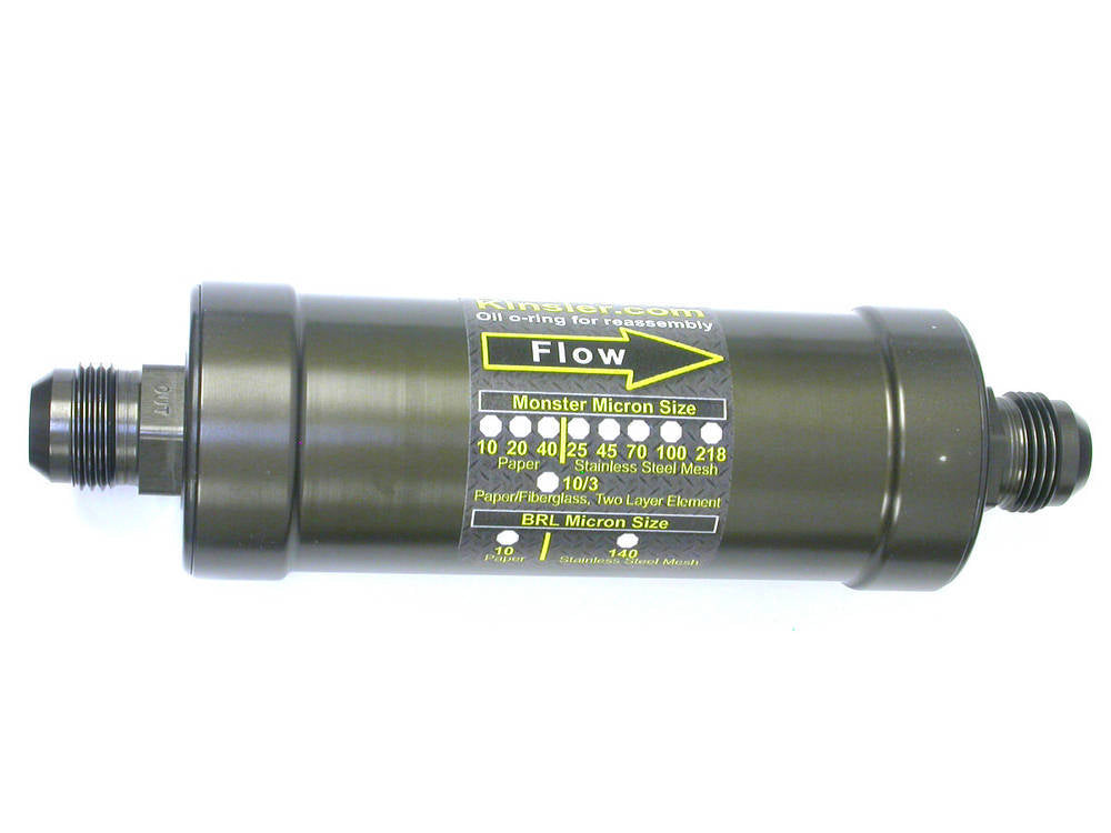 KINSLER 8556-100 Filter; in-line 12AN mal e flare ends hard anodiz