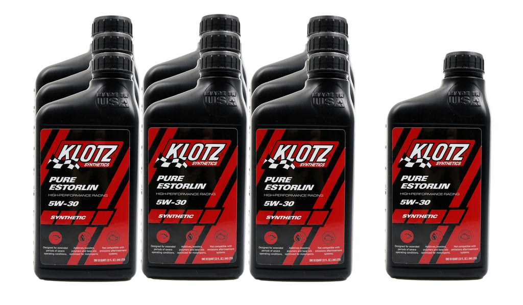 KLOTZ SYNTHETIC LUBRICANTS KE-935-10 Pure Estorlin Synthetic Oil 5w30 Case 10x1 Quart