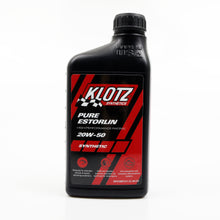 Load image into Gallery viewer, KLOTZ SYNTHETIC LUBRICANTS KE-950 Pure Estorlin Synthetic Oil 20w50 1 Quart