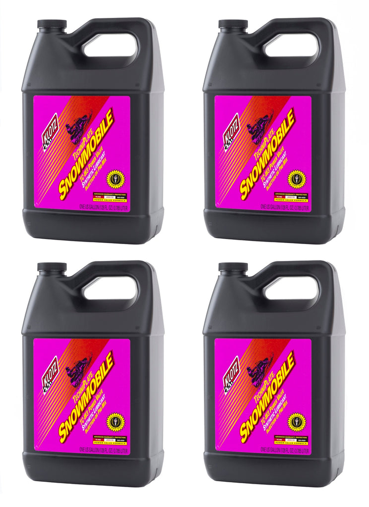KLOTZ SYNTHETIC LUBRICANTS KL-216 Klotz Synthetic Lubricants KL-216 Snowmobile Techniplate TC-W3 Synthetic 2-Stroke Oil, 4 x 1 Gallon