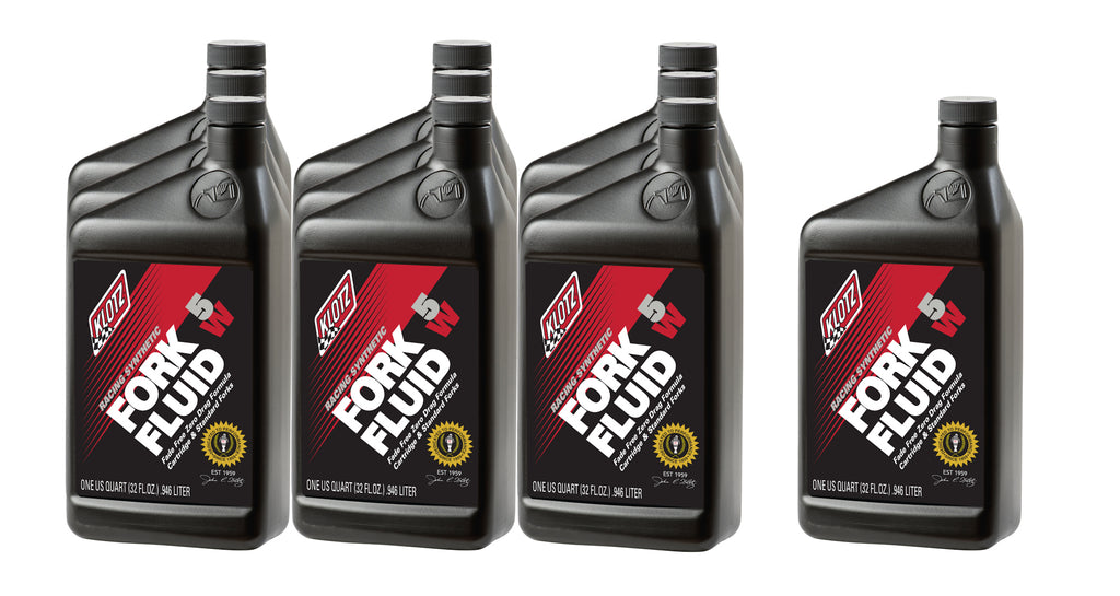 KLOTZ SYNTHETIC LUBRICANTS KL-505-10 5W Racing Synthetic Shock Oil Case 10x1Qt